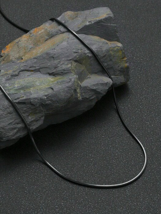 [ 8日から12日程度でお届け予定 ] ジュエリー メンズ ネックレス ステンレススチール製 メンズ ブラッ..