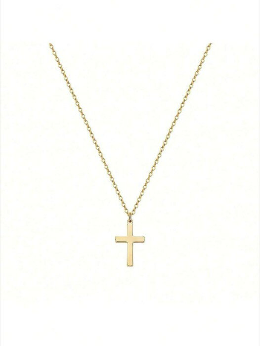 [ 8日から12日程度でお届け予定 ] ジュエリー メンズ ネックレス 1個 ミニマリストゴールドトーン クロ..