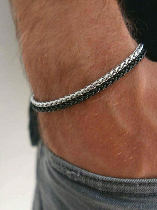 [ 8日から12日程度でお届け予定 ] ジュエリー メンズ ブレスレット 男性用スポーツブレスレット、ハン..