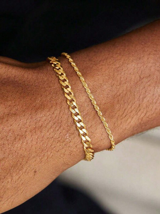 [ 8日から12日程度でお届け予定 ] ジュエリー メンズ ブレスレット セット ファッショナブルな男性用ブ..