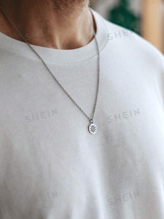 [ 8日から12日程度でお届け予定 ] ジュエリー メンズ ネックレス 1個 新作 幾何学模様ペンダントネック..