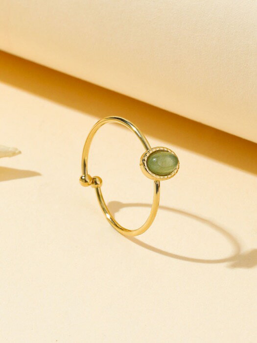 [ 8日から12日程度でお届け予定 ] リング レディース リング 14Kゴールドメッキ ドーパミン着想 バロック調 天然石装飾 調整可能ステンレスリング、女性の日常着用、ギフト、ステンレスリング、レディースゴールドリング、スタイル、ハロウィン、クリスマ