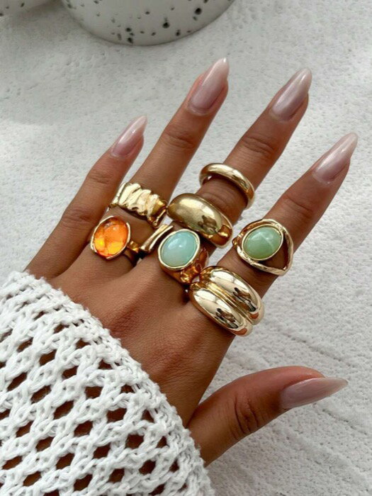 [ 8日から12日程度でお届け予定 ] リング レディース セット 7個セット ヴィンテージ ラグジュアリー ..