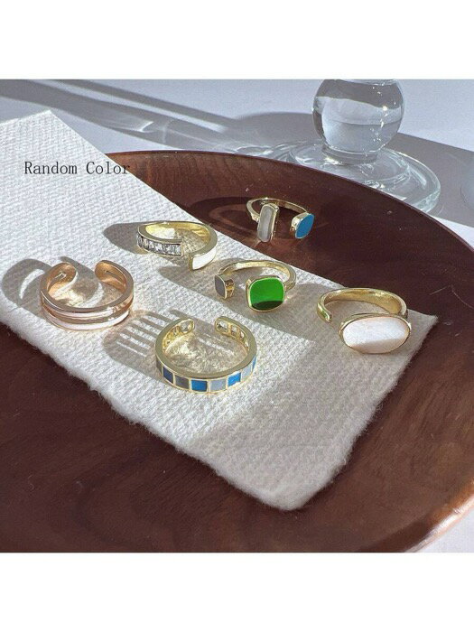 [ 8日から12日程度でお届け予定 ] リング レディース セット キャンディーカラー リング オイルドリッ..