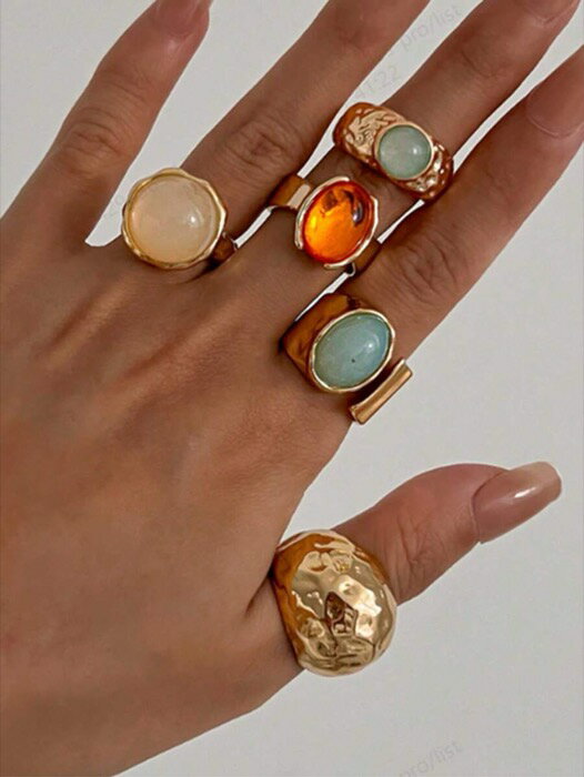 [ 8日から12日程度でお届け予定 ] リング レディース セット 5個/7個 ビンテージ ジオメトリック ジェ..