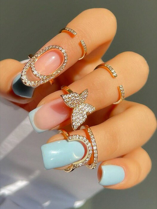 [ 8日から12日程度でお届け予定 ] リング レディース セット 3個セット ジルコニアダイヤモンド装飾 ア..