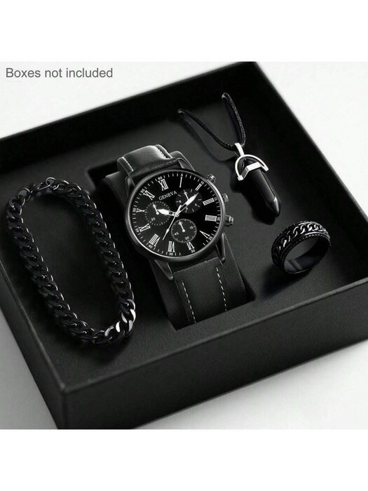 [ 8日から12日程度でお届け予定 ] 腕時計 メンズ セット 1セット メンズクォーツ腕時計 カレンダー機能..