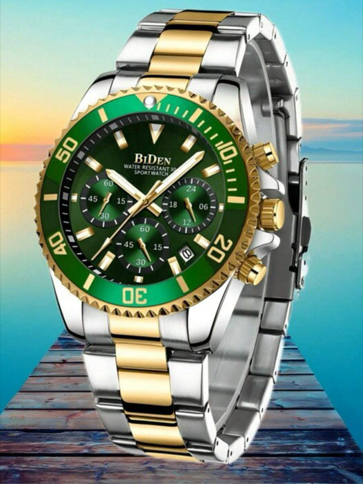 [ 8日から12日程度でお届け予定 ] 腕時計 メンズ クォーツ メンズクラシック ダイバー クォーツ多機能..