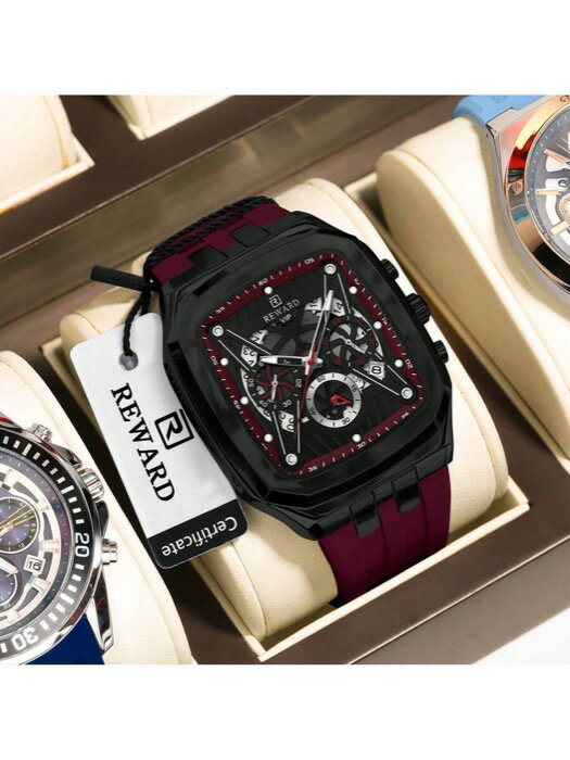 送料無料 8日から12日程度でお届け予定です。当店は、返品や返金に対応しております。撮影用の、トップス、パンツ、シューズ、アクセサリーなどは付属しておりません。セット商品でない場合、単品でのお届けです。簡易的な包装でお届け致します。商品用の箱等ありません。ストラップ素材 : シリコン要素 : なしスタイル : カジュアル着用時期 : デイリー表示タイプ : ポインター特徴 : クロノグラフ, 防水ストラップの色 : レッド含まれるボックス : Noタイプ : クロノグラフ時計素材 : ステンレス鋼ケース素材 : 亜鉛合金電源 : 電池式(ボタン電池/コイン電池)バッテリーを含む : ○性別 : 男性防水性 : 30m