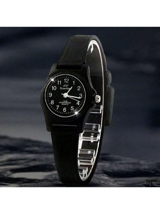 [ 8日から12日程度でお届け予定 ] 腕時計 ペアウォッチ 1個 新作ミニマリストブラック クォーツ腕時計、カップル/ユニセックス向け ホリデーギフトに最適