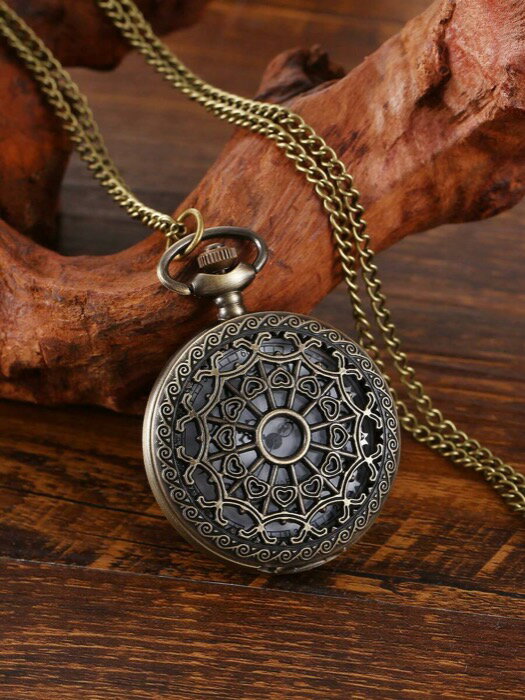 [ 8日から12日程度でお届け予定 ] 腕時計 懐中時計 1個 カジュアル合金素材 ファッション ローマ数字 ..