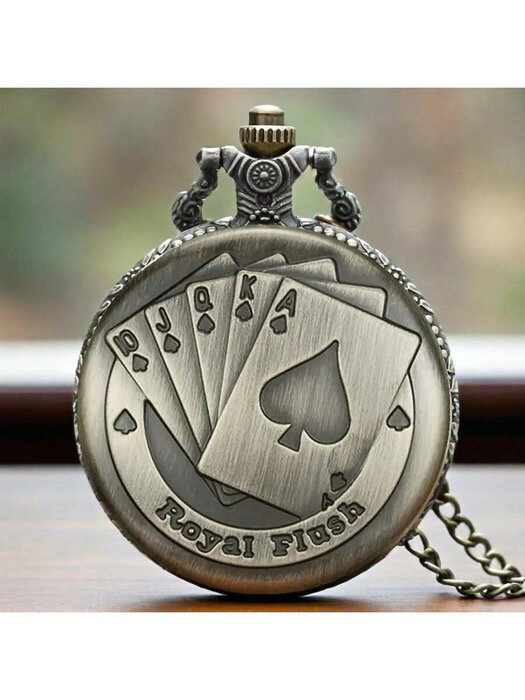 [ 8日から12日程度でお届け予定 ] 腕時計 懐中時計 1個 クラシックレトロな懐中時計 ブロンズトーンの..