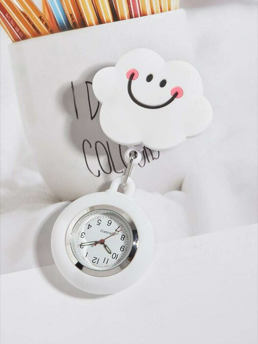 [ 8日から12日程度でお届け予定 ] 腕時計 懐中時計 クラウドナースクォーツ時計ブローチ