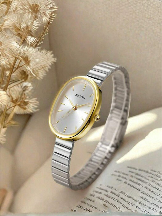 [ 8日から12日程度でお届け予定 ] 腕時計 レディース クォーツ 1個 レディース ステンレススチールバンド エレガントクォーツ腕時計、シンプルでバーサタイル、毎日の着用に適しています