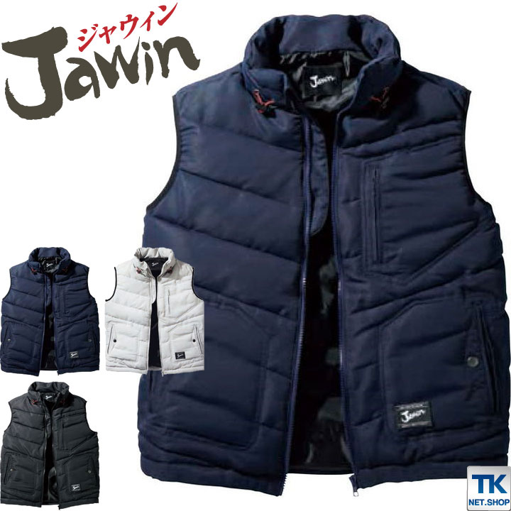 防寒ベスト 作業服 作業着 ジャウイン Jawin 防寒着 自重堂 防寒チョッキ カジュアルワーク jd-58310-b