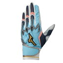 野球 バッティンググローブ 両手用 大人 ミズノプロ シリコンパワーアークLI バッティンググラブ バッティング手袋 バッテ 1EJEA522