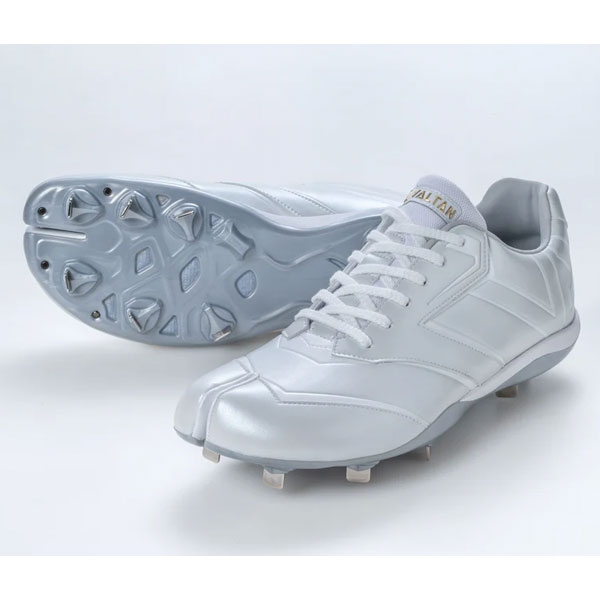 野球 バルタン VALTAN 野球スパイク VB01 足袋野球スパイク 白スパイク 足袋 紐式 高校野球対応 3E相当