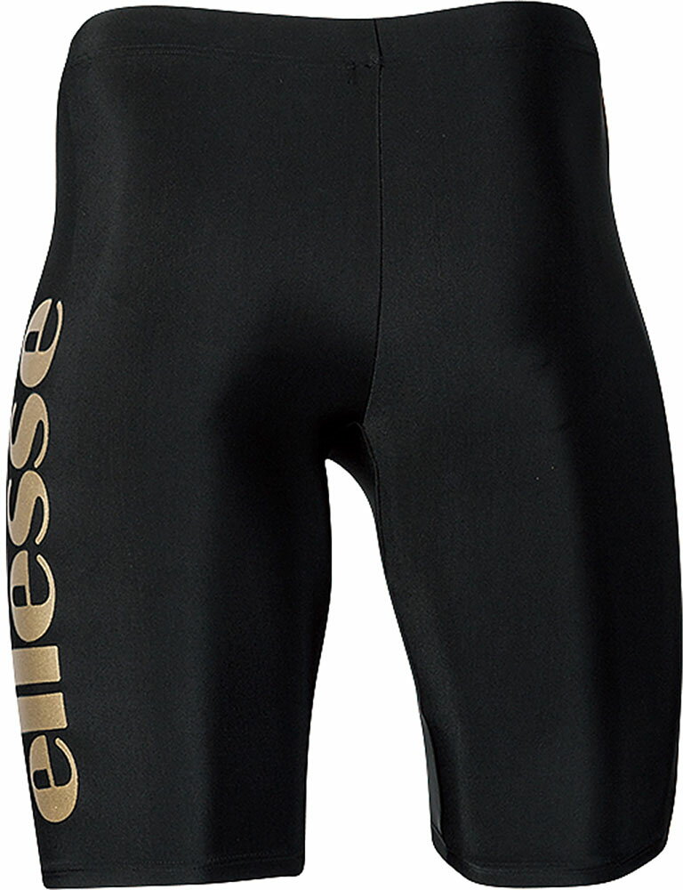 Ellesse(エレッセ)水泳水球競技水着(メンズフィットネス用水着)メンズボックス4分丈EN87190ブラックコ