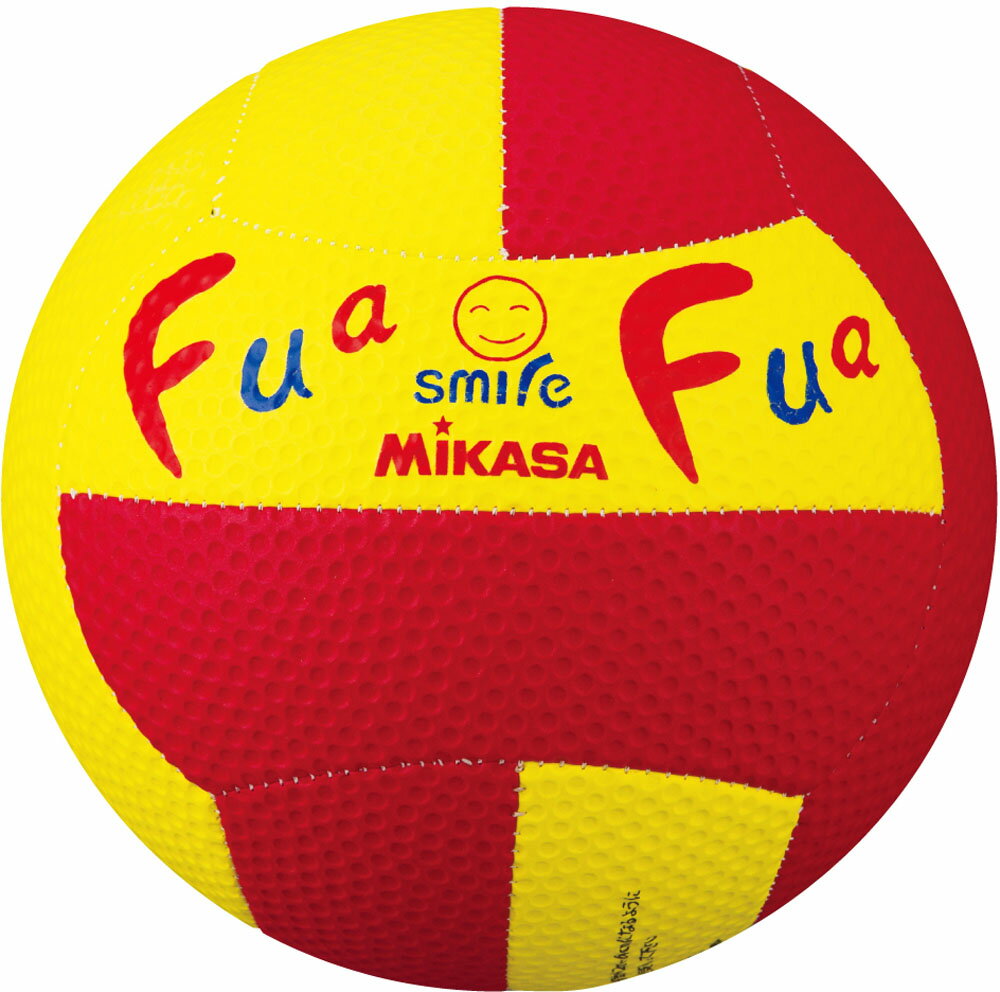 【ポイントアップ中！】 ミカサ MIKASA ふあふあドッジ2号縫い 黄／赤 FFD2YR