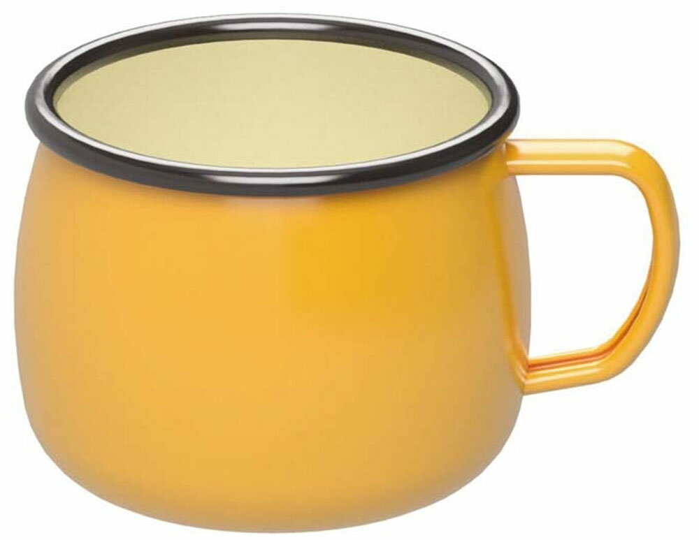 【5/18まで ポイント最大10倍！】 キャプテンスタッグ CAPTAIN STAG アウトドア ホーロー マグカップ イエロー UH-503 UH503