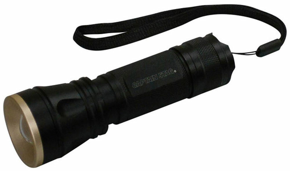 【11/20から ポイント最大12倍！】 キャプテンスタッグ CAPTAIN STAG アウトドア 雷神 アルミパワーチップ型LEDライト 5W-270 UK-4026 UK4026