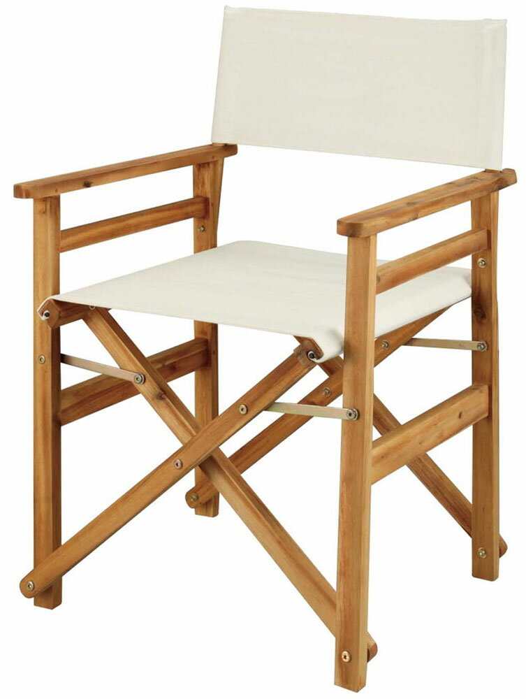 【12/1 ポイント最大15倍！】 キャプテンスタッグ CAPTAIN STAG アウトドア CSクラシックス FDディレクターチェア ホワイト UP-1030 UP1030