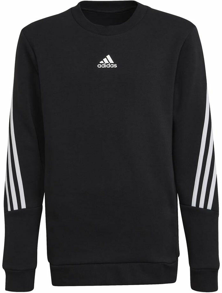 【ポイントアップ中！】 adidas アディダス スウエットシャツ Jr YB FI 3ストライプス クルースウェット ジュニア 3本線 スウェット コットン 練習 レジャー 部活 RF735 HM2080