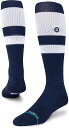 【6/30まで ポイント最大10倍!】 スタンス STANCE ソックス STRIPES OTC 2023 メンズ レディース ストライプ ロング丈 野球 MLB公認 高機能 疲労軽減 練習 試合 部活 速乾 熱中症対策 A759A23STR WHN