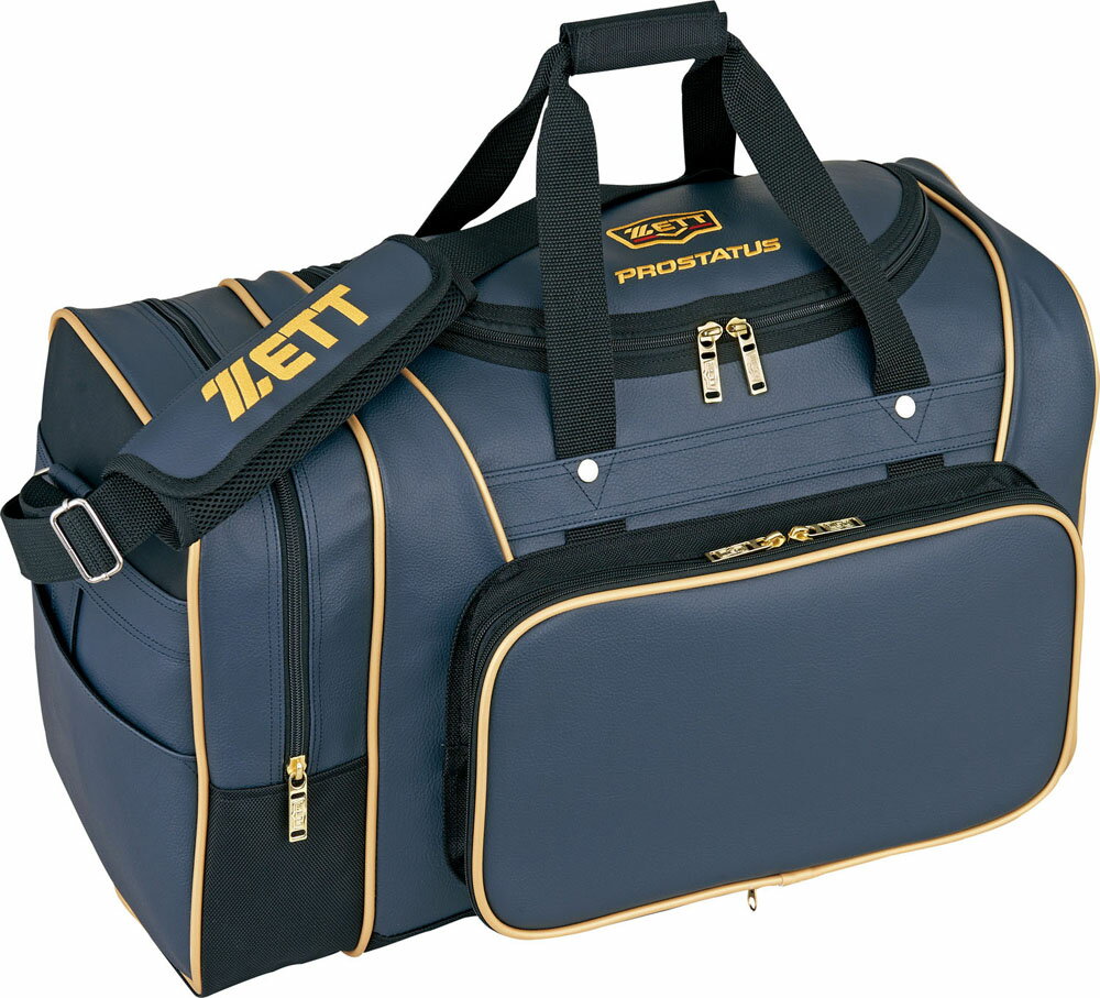 【8/30 ポイント最大10倍】 ゼット ZETT ミドルバッグ プロステイタス 遠征 合宿 部活動 クラブ 学生 バッグ カバン 合成皮革 耐久構造 フロントポケット サイドポケット ショルダーバッグ BAP620 3000