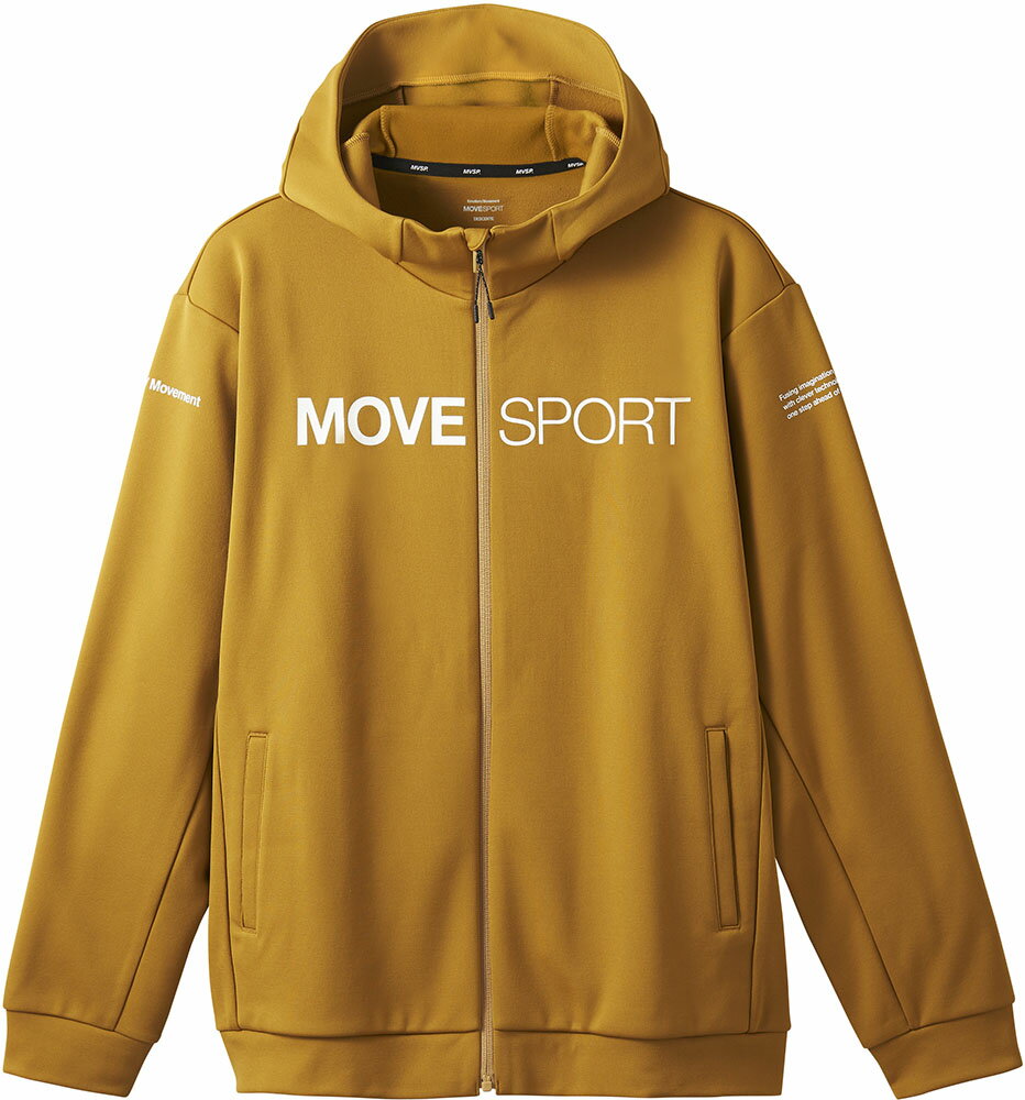 【ポイントアップ中！】 ムーブスポーツ MOVESPORT エス．エフ．テック シールド ソフトウォーム フルジップフーディー メンズ S．F．TECH SHIELD ジャージ パーカー アウター 防寒 ストレッチ DMMWJF24 BG