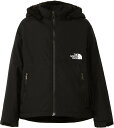 【まとめ買いMAX5％オフクーポン＆ポイントUP 11日2時まで】 THE NORTH FACE ノースフェイス アウトドア コンパクトノマドジャケット キッズ Compact Nomad Jacket ジャケット 上着 ロゴ入り フード付 NPJ72257 K