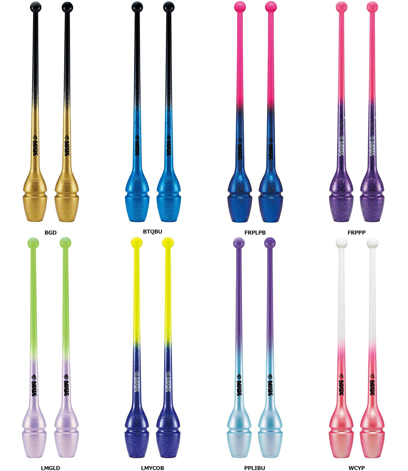 【11/27 2時まで ポイント最大12倍!】 ササキ SASAKI 新体操 グラデーションラバークラブ ショート 長さ40.5cm 新体操 ジョイントホール加...