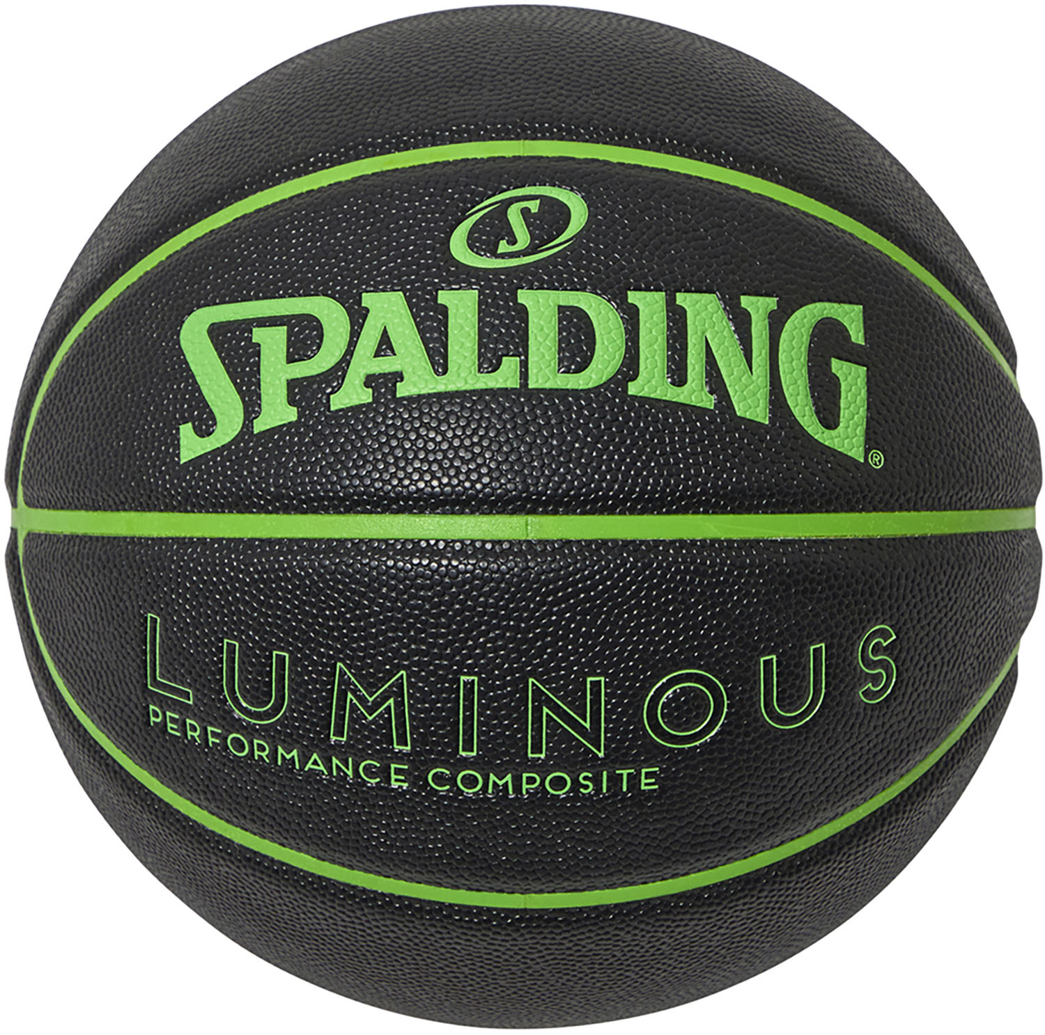 【11/18 ポイント最大12倍】 スポルディング SPALDING バスケット ルミナス コンポジット ブラック×グリーン SZ7 バスケットボール ネオンカラー ハンドリング 屋外 7号球 バスケ 大学 中学 高校 部活 シュート 77848J