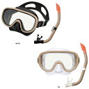 【8/15 ポイント最大10倍!】 リーフツアラー Reef Tourer マリン シリコーン製マスク&弁付きWガードシュノーケル 大人用2点セット RC0117