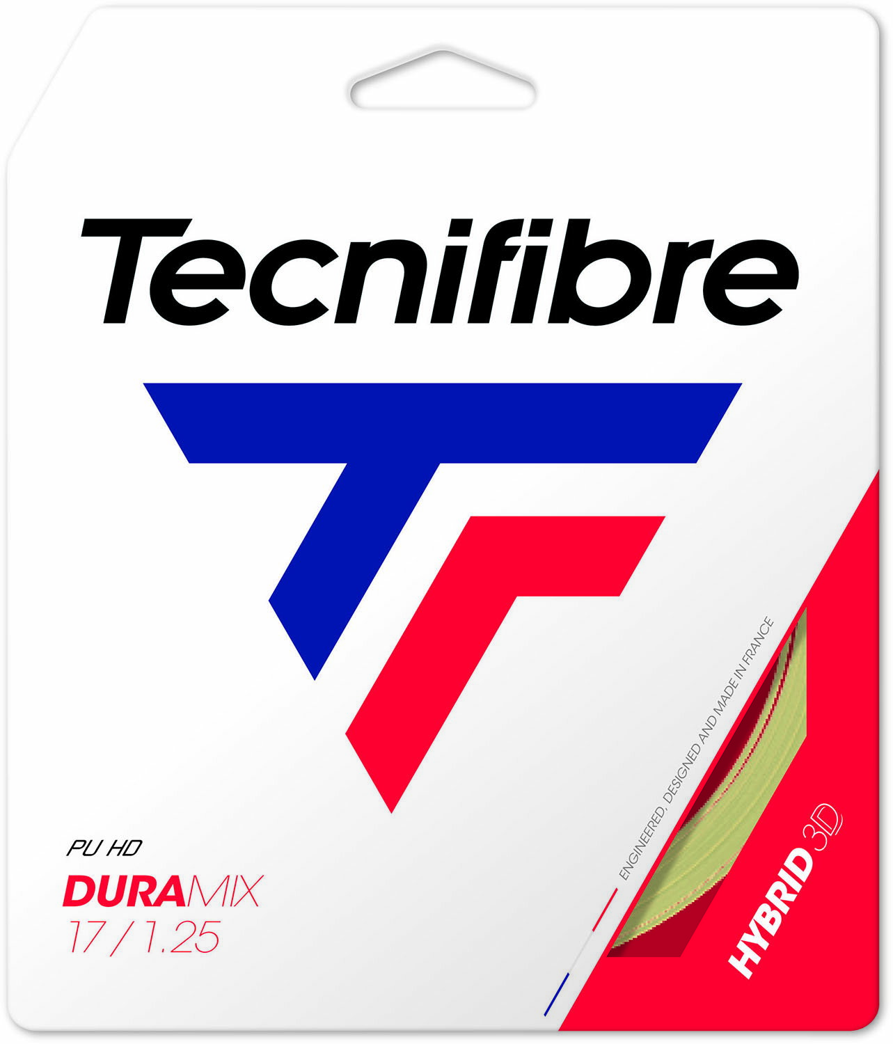 【10/4 20時から ポイント最大15倍！】 テクニファイバー Tecnifibre テニス 硬式テニスガット DURAMIX 1.25 BLACK 02GDU125XN