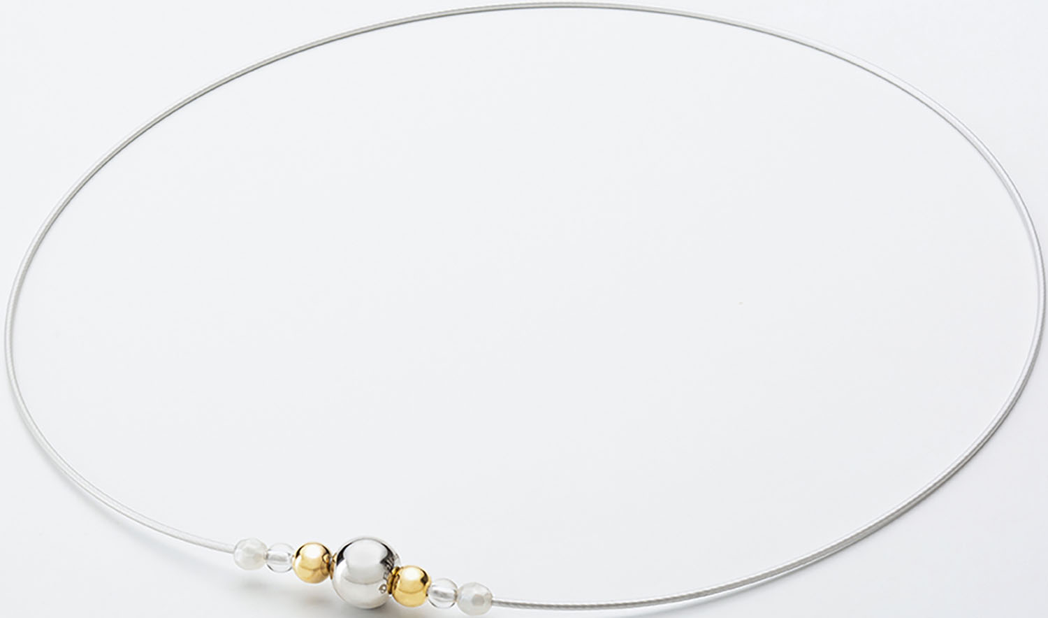 【12/1 ポイント最大15倍！】 ファイテン Phiten RAKUWAネックレスワイヤー ミラーボール シルバー/ゴ..