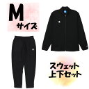 【5/9から ポイント最大10倍!】 チャンピオン Champion スウェット上下セット ジャケット ロングパンツ Mサイズ ブラック 保温 ストレッチ 黒色...