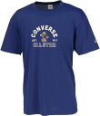 【4/24から ポイント最大10倍!】 コンバース CONVERSE バスケット プリントTシャツ メンズ レディース 半袖 部活動 クラブ サークル 学生 大人 スポーツウェア 練習着 トレーニング 自主練 クルーネック グラフィック CB251356
