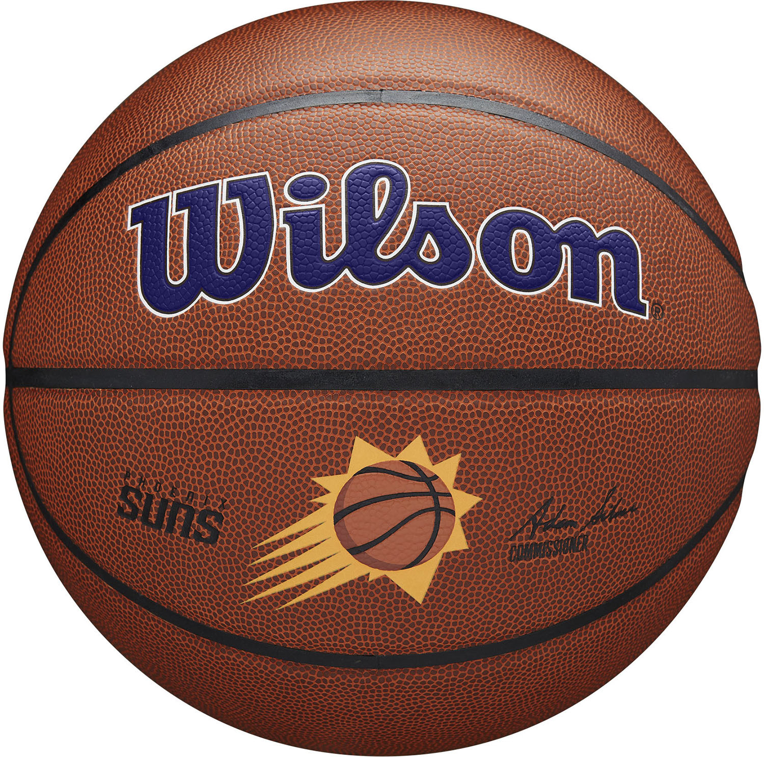 【11/18 ポイント最大12倍】 ウイルソン Wilson バスケット NBA TEAM ALLIANCE バスケットボール フェニックス・サンズ フープ 屋内 7号球 男子 中学生 高校生 大学生 一般 合成皮革 部活動 クラブ 3100XBPHO