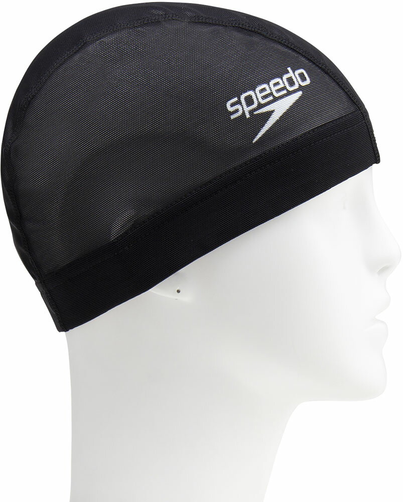 【ポイントアップ中！】 Speedo スピード スイミング Logo Mesh Cap SE12050 K 1