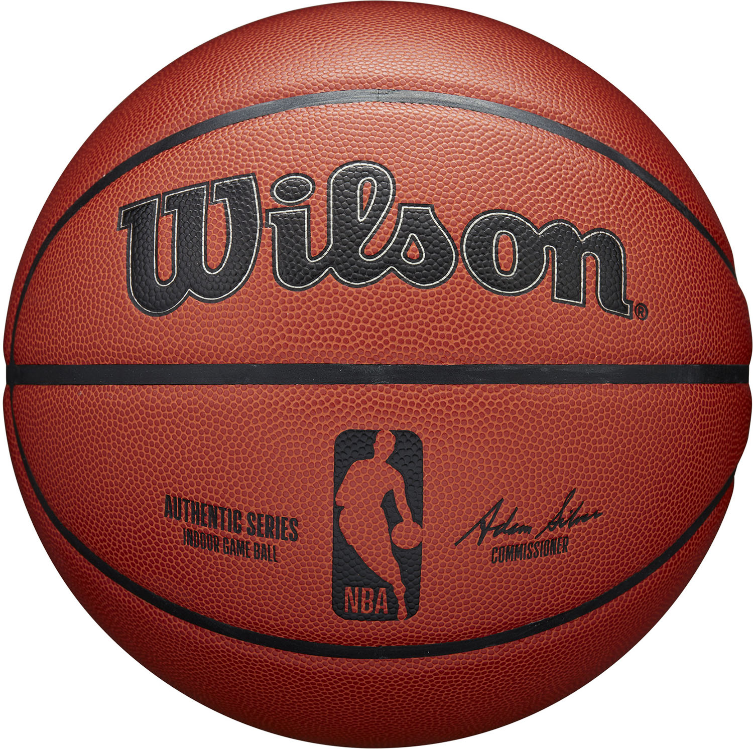 【11/18 ポイント最大12倍】 ウイルソン Wilson バスケット NBA AUTHENTIC インドア ブラウン 7号球 ボール 男子用 中学 高校 大学 社会人 一般 屋内 体育館 部活動 クラブ サークル 試合 練習 1012901XB7