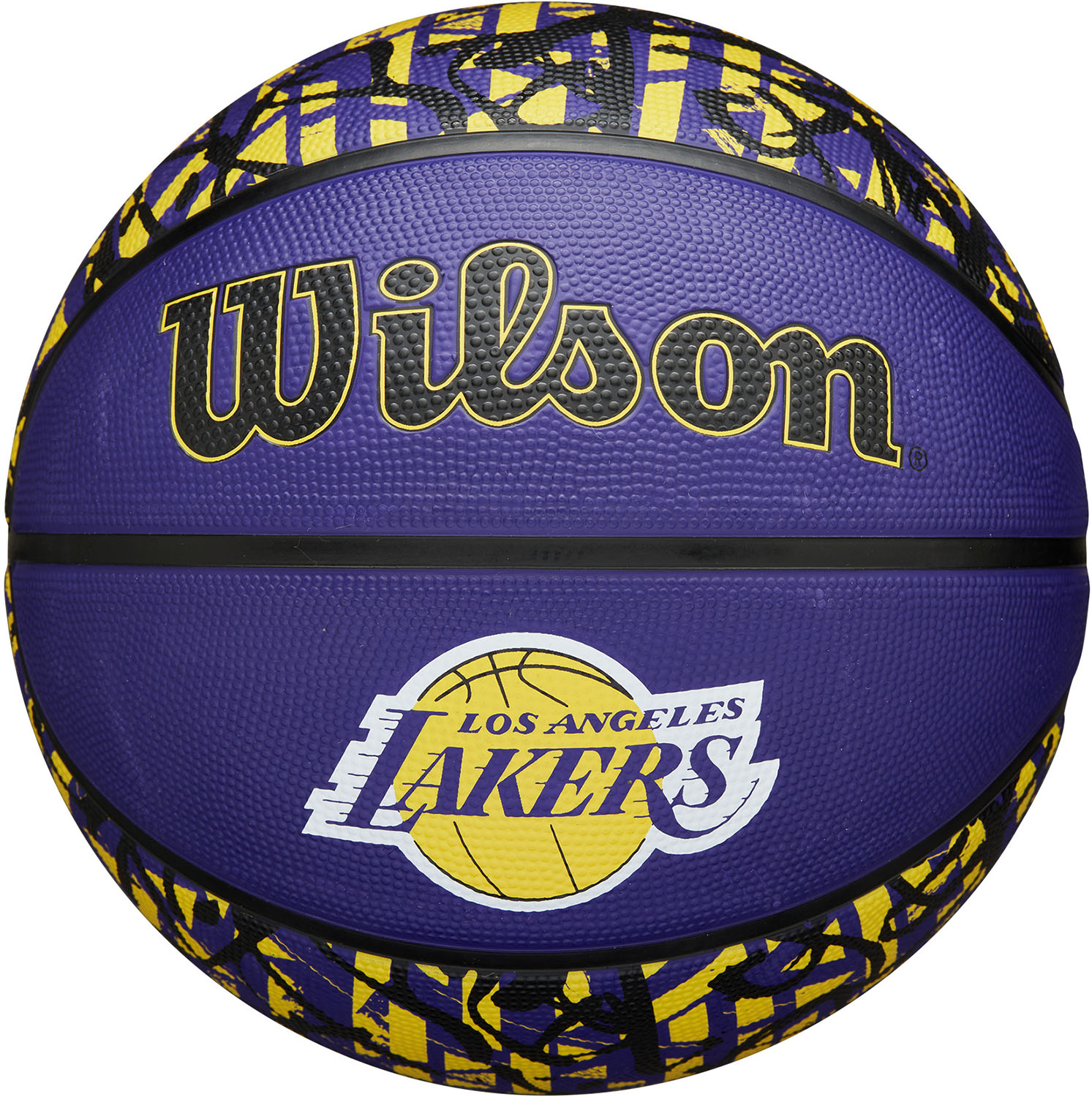 【11/18 ポイント最大12倍】 ウイルソン Wilson バスケット NBA TEAM GRAFFITI バスケットボール LA LAKERS 7号球 ロサンゼルス レイカーズ 男子用 中学 高校 大学 社会人 部活動 クラブ 4024514XB7