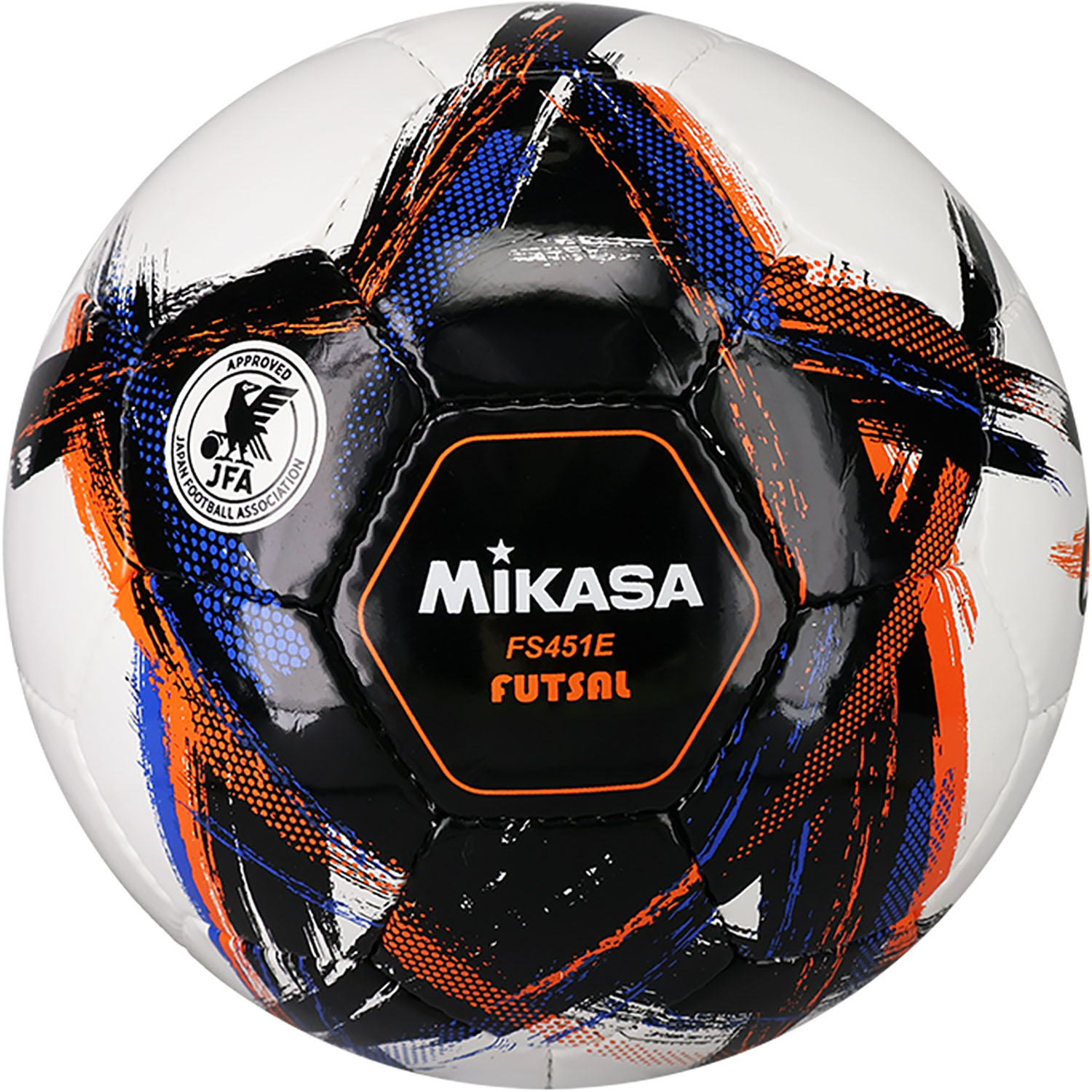 【12/1 ポイント最大15倍！】 ミカサ MIKASA フットサル フットサル4号手縫い OrgestA 検定球 黒 ブラック フットサル 日本サッカー協会検定 検定球4号 大会試合球 一般社団法人日本フットサル連盟 FS451EBK