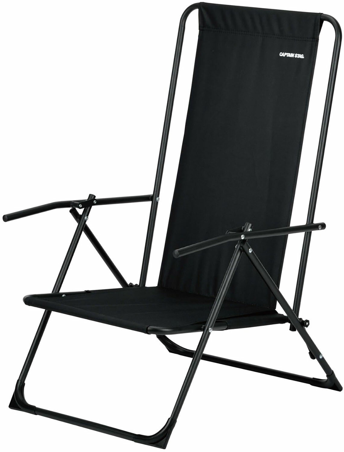 【12/1 ポイント最大15倍！】 キャプテンスタッグ CAPTAIN STAG アウトドア グラシア リクライニングロッドチェア ブラック UC1903