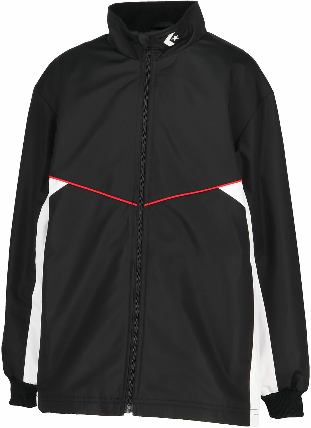 【11/20から ポイント最大12倍！】 コンバース CONVERSE バスケット ジュニアウォームアップシャツ ジャケット ウインドブレーカー 子供 撥水 ミニバス 小学生 トレーニング 練習 部活 クラブ 成長期 透湿 運動 サイズ調節可能 CB452502S