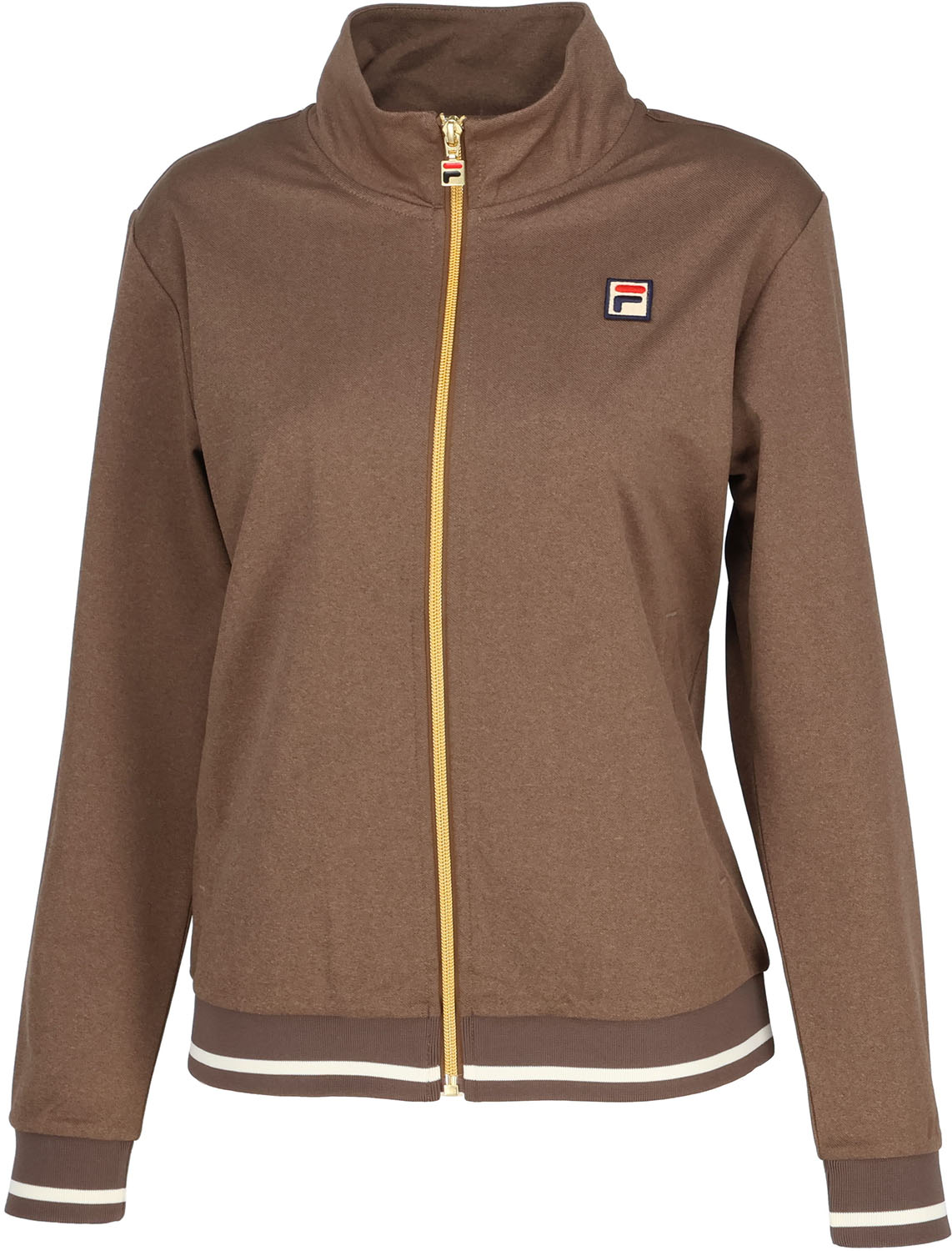 【11/20から ポイント最大12倍！】 フィラ FILA テニス トラックジャケット レディース ウィメンズ 女性 大人 長袖 アウター ジャージ トップス ウェア ロゴ ワンポイント デニムニット素材 伸びる 部活動 クラブ EL0224