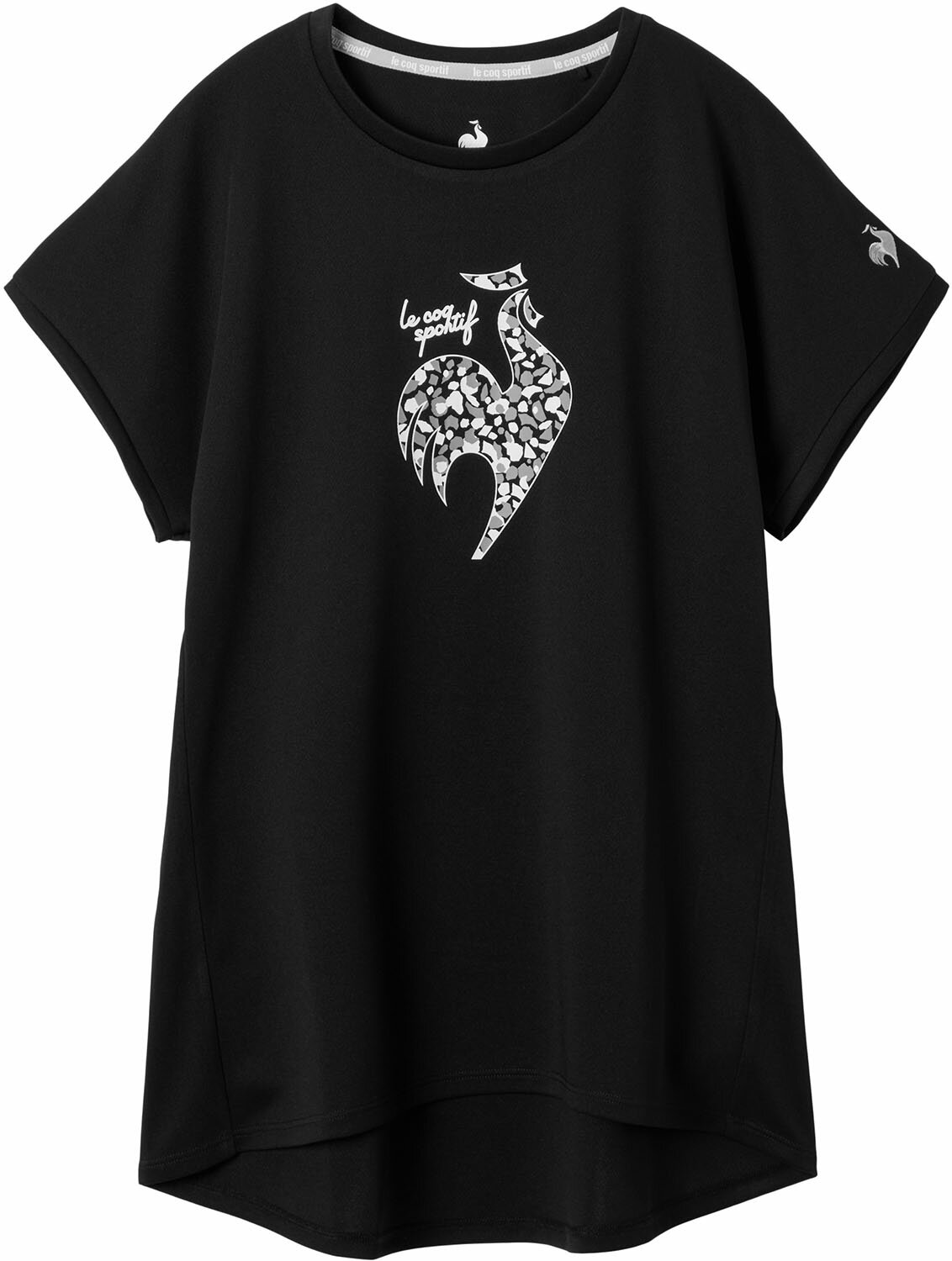 【11/20から ポイント最大12倍！】 ルコックスポルティフ le coq sportif テニス プラクティスシャツ 半袖シャツ Tシャツ トップス レディース ウェメンズ 女性用 大人 吸汗速乾 UVカット 遮熱 クーリング 消臭 近赤外線カット メッシュ LN5FHT32L