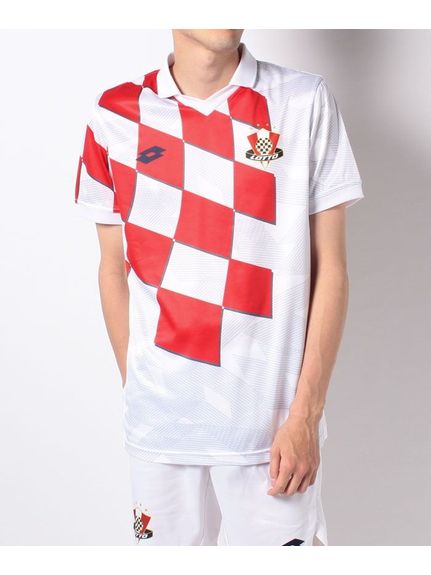 ロット lotto LEGEND　ゲームシャツ　クロアチア サッカーウェア プラクティスシャツ