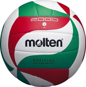 モルテン (MOLTEN) ミシン縫いバレーボール バレーボール 5号ボール 5号球 白×赤×緑 V5M2000