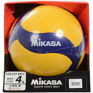 ミカサ (MIKASA) バレー4号 軽量練習球 黄/青 バレーボール 4号軽量 ジュニア 4 V420W-L